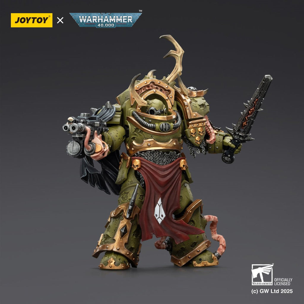 Joy Toy Warhammer 40,000 Death Guard Blightlord Terminator 3 Combi-bolter and Bubotic Blade 1:18 Scale Action Figure