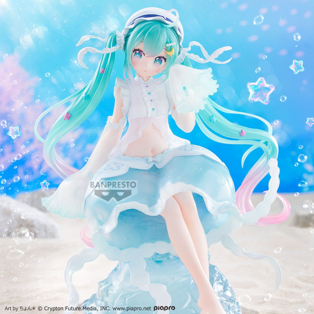 Vocaloid Hatsune Miku Jellyfish Banpresto Evolve Clearluxe Statue
