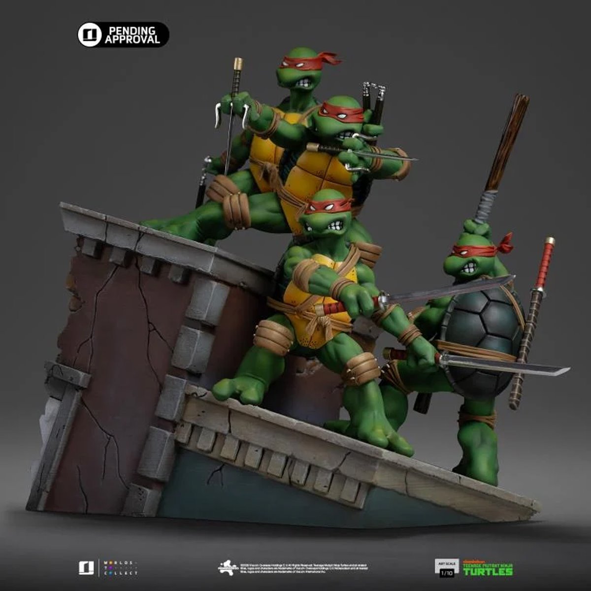 Teenage Mutant Ninja Turtles 1st Cover Deluxe 1:10 Art Scale Limited Edition Statue Set