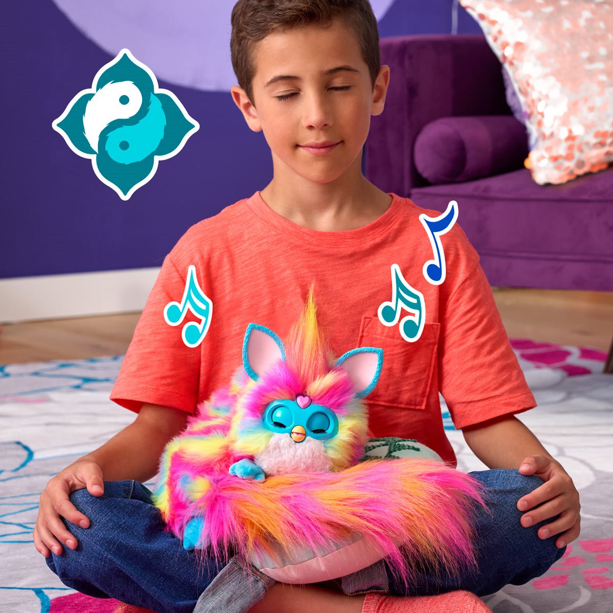 Furby DJ Furby Interactive Rainbow Electronic Plush Toy