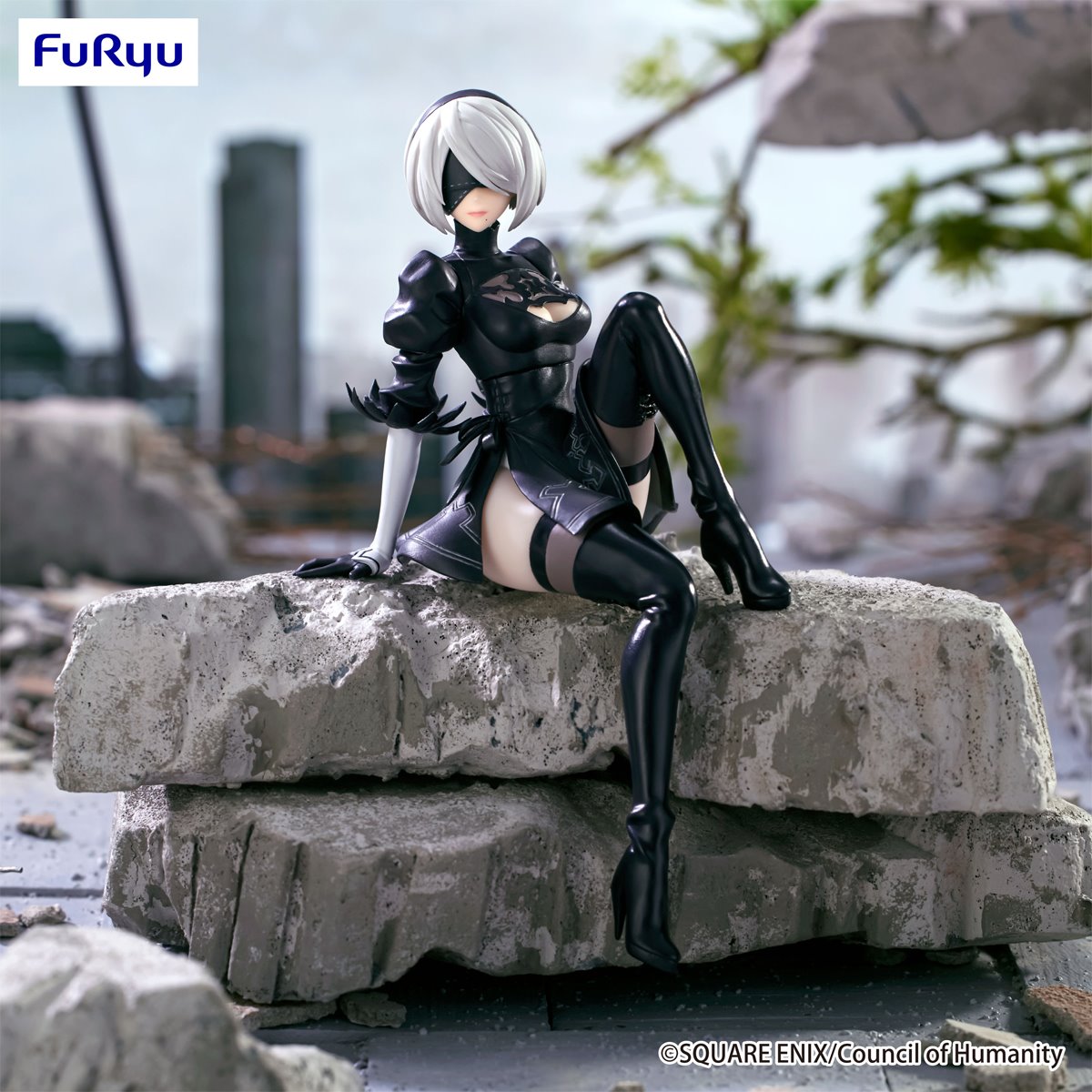 NieR:Automata Ver1.1a 2B (YoRHa No.2 Type B) Noodle Stopper Statue