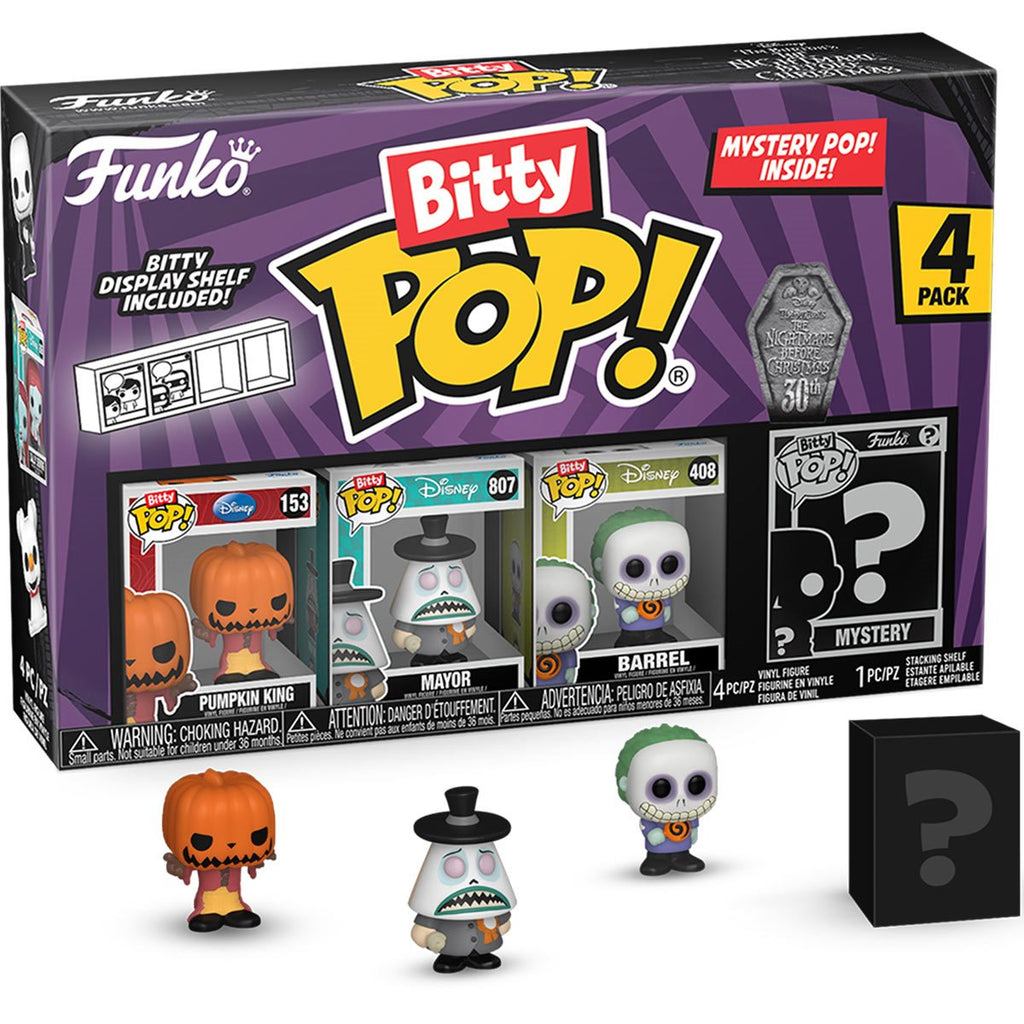 The Nightmare Before Christmas Pumpkin Jack Funko Bitty Pop! Mini-Figure 4-Pack