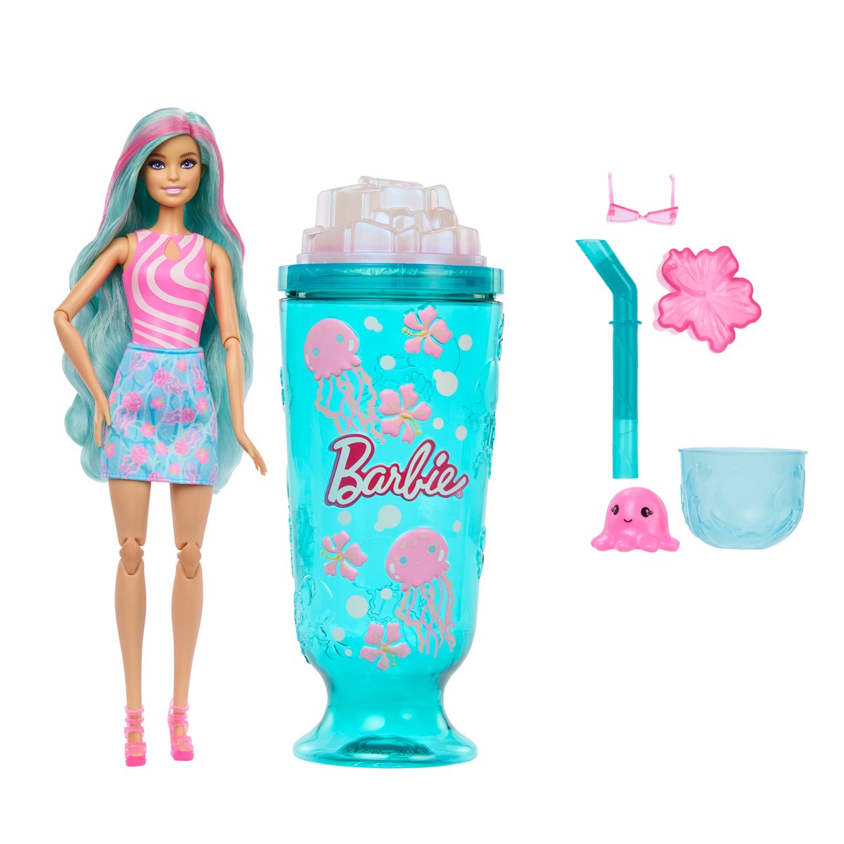 Barbie Pop Reveal Sea Slushy Series Jellyfish Doll
