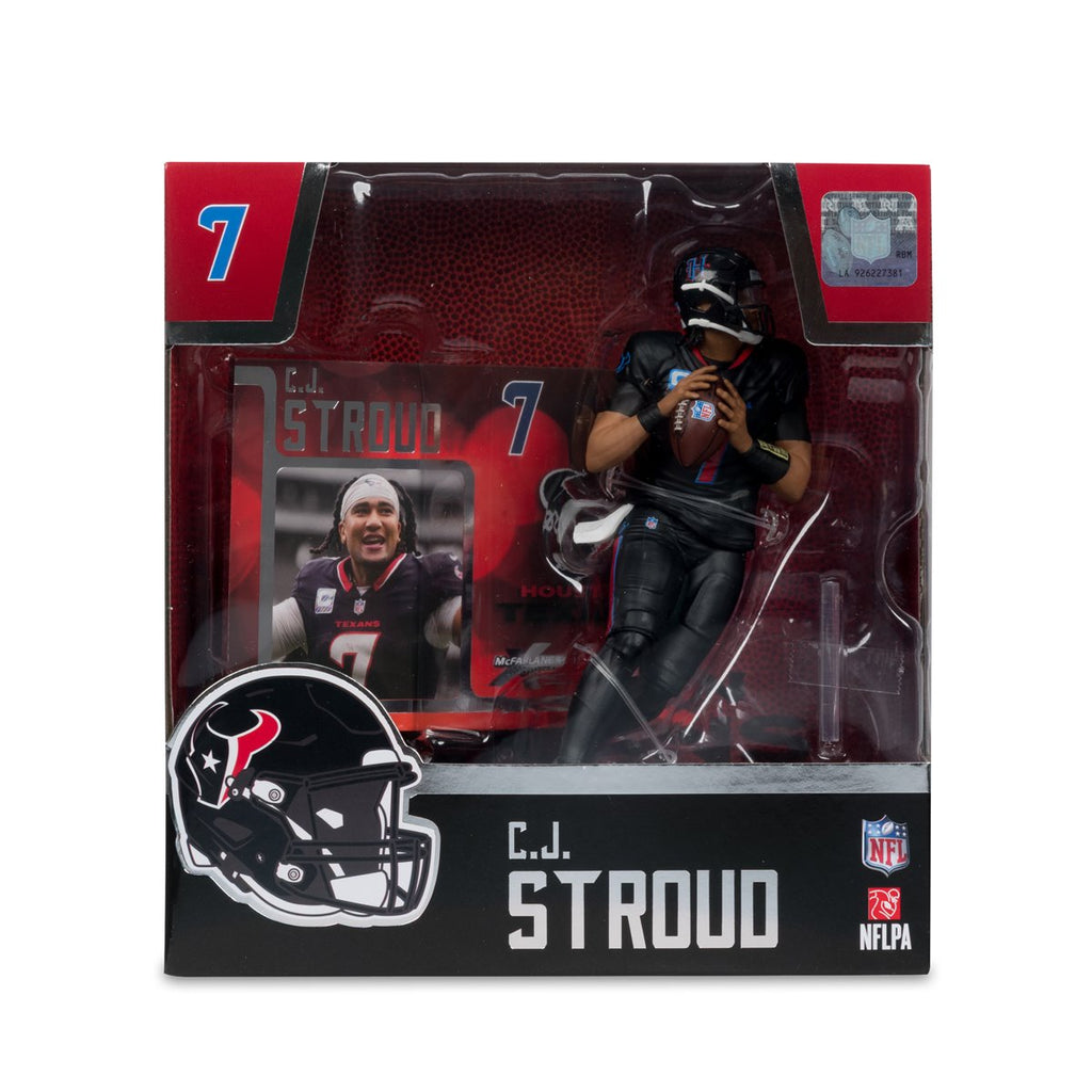 NFL SportsPicks 2025 Houston Texans C.J. Stroud Alternate Jersey 7-Inch Scale Posed Figure