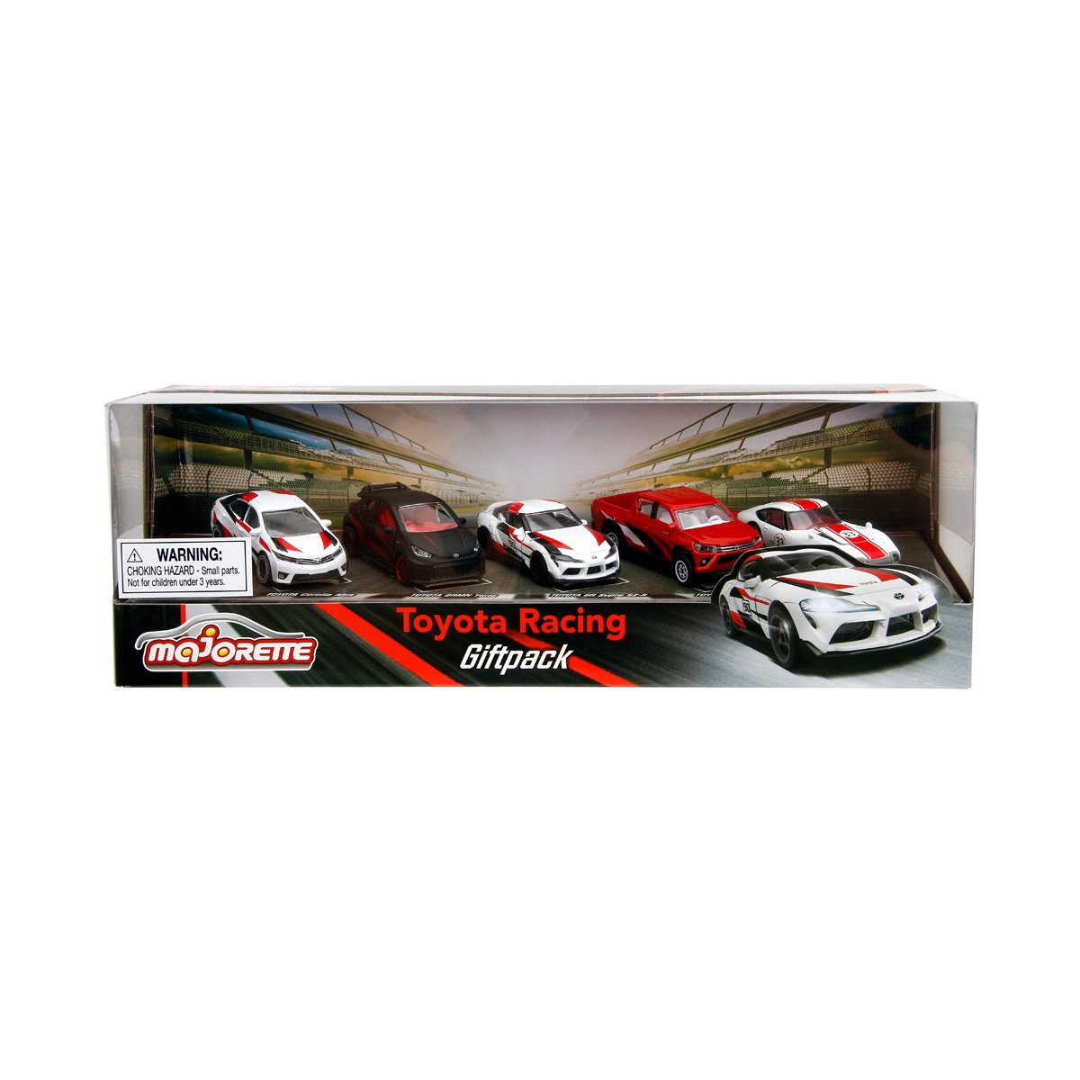 Majorette Toyota Racing 1:64 Scale Die-Cast Metal Vehicle 5-Pack