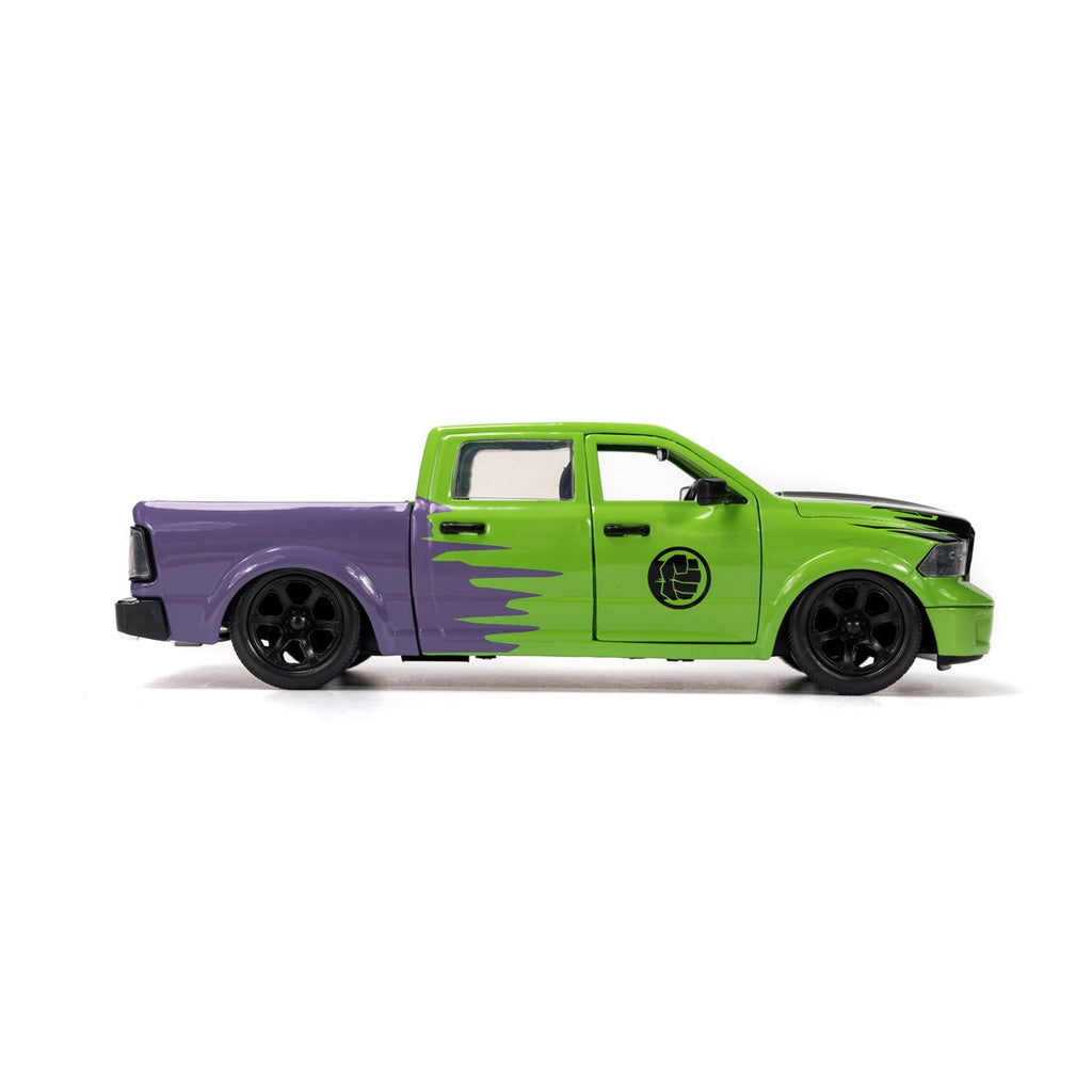 Hollywood Rides Marvel Avengers 2014 Ram 1500 1:24 Scale Die-Cast Metal Vehicle with Hulk Figure