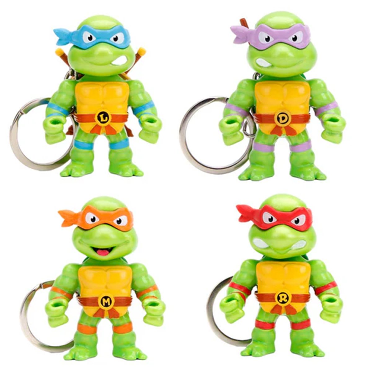 Teenage Mutant Ninja Turtles Wave 1 MetalFigs 2 1/2-Inch Die-Cast Metal Mini-Figure Set of 4