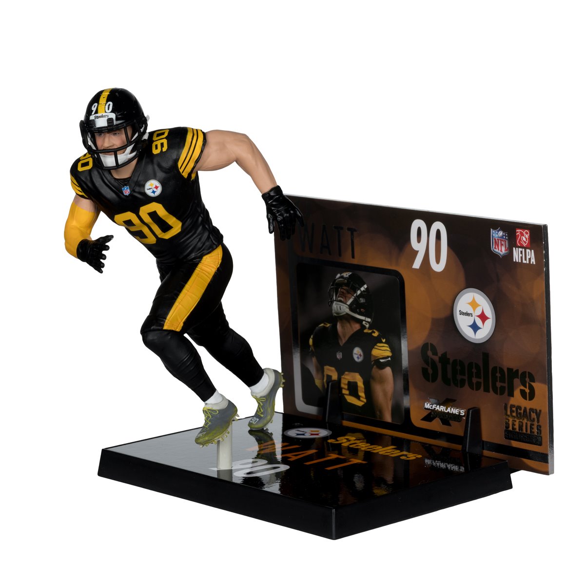 NFL SportsPicks 2025 Pittsburgh Steelers T.J. Watt 7-Inch Scale Posed Figure