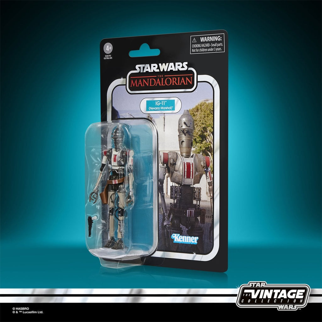 Star Wars The Vintage Collection The Mandalorian IG-11 (Nevarro Marshal) 3 3/4-Inch Action Figure