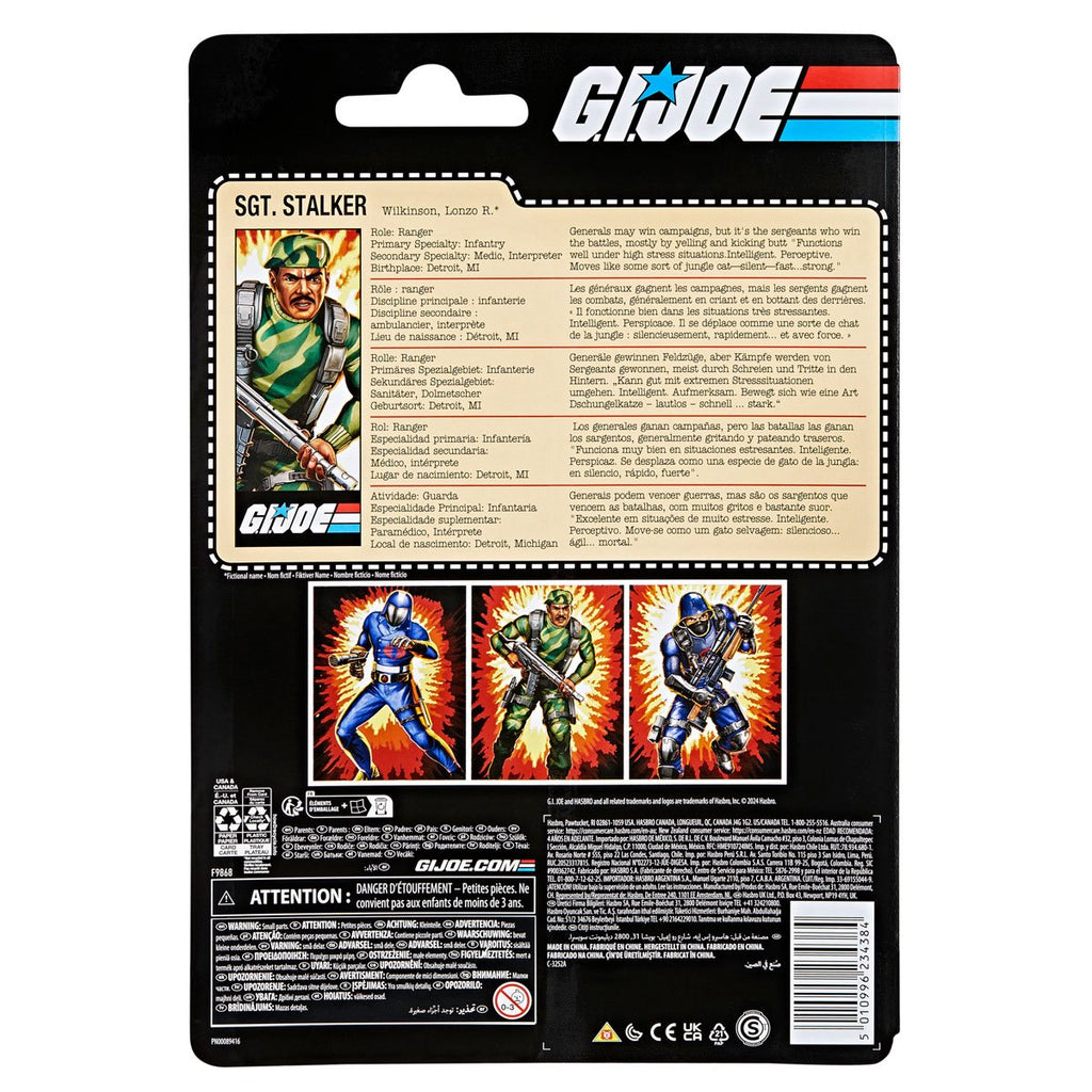 G.I. Joe Classified Series Retro Cardback Sgt. Stalker 6-Inch Action Figure
