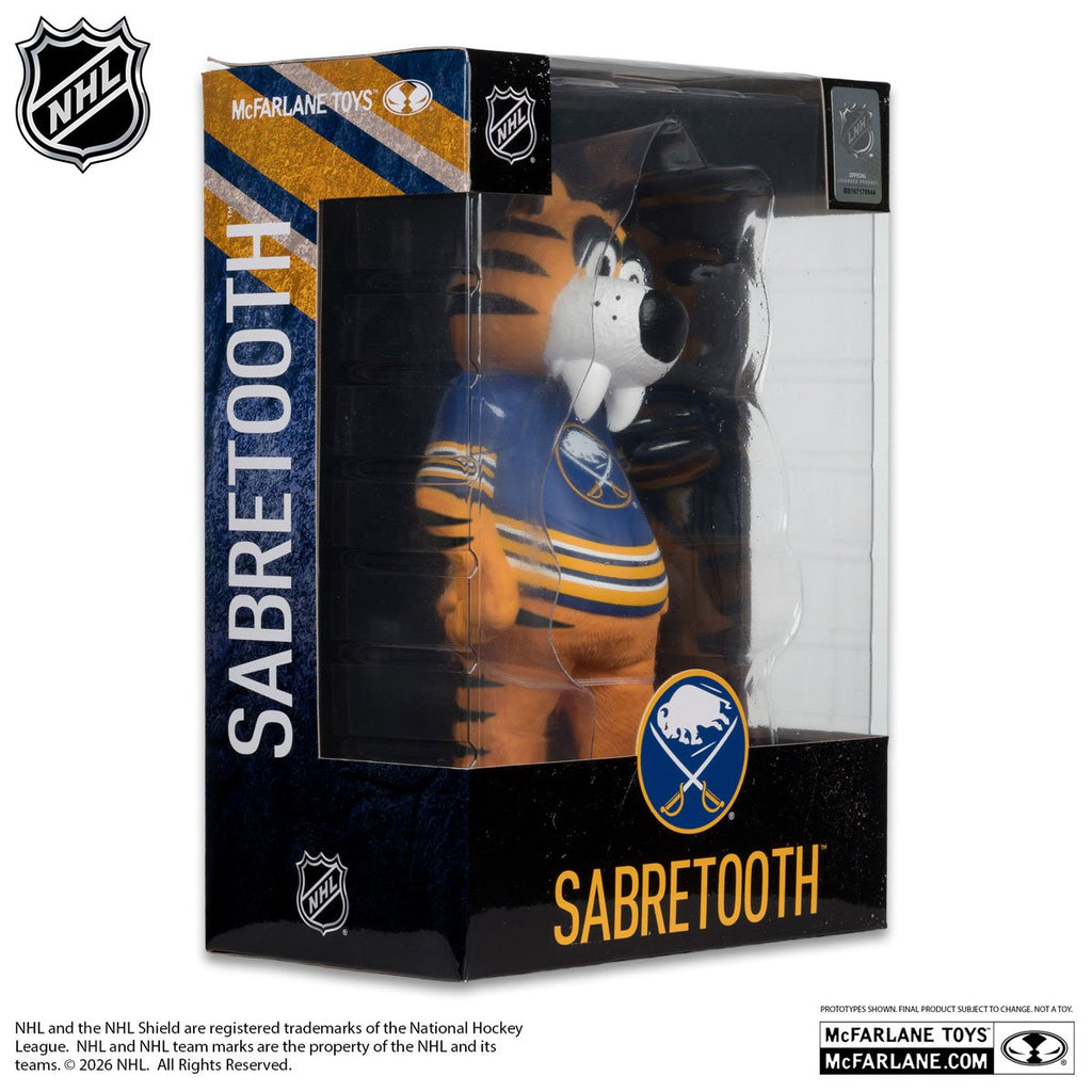 NHL Buffalo Sabres Sabretooth Mascot Posed Figure
