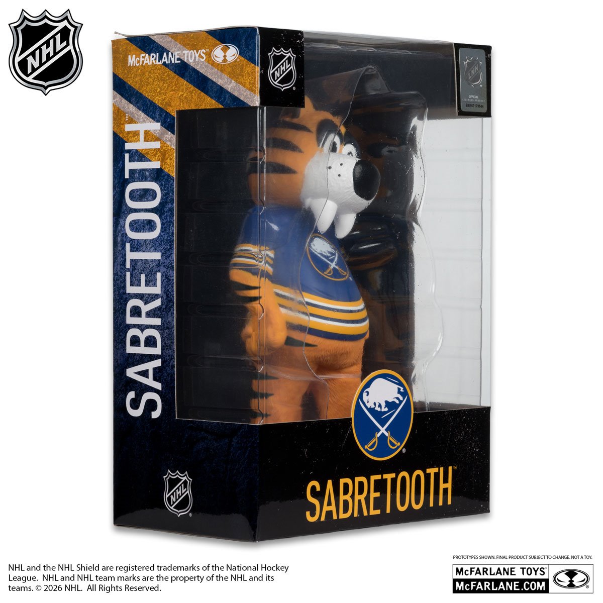 NHL Buffalo Sabres Sabretooth Mascot Posed Figure