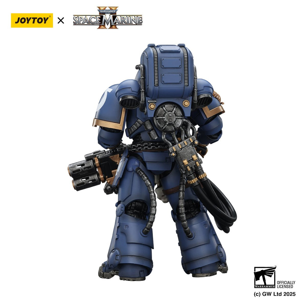 Joy Toy Warhammer Space Marine Ultramarine Heavy Artificer Armour with Relic Multi-Melta 1:18 Scale Action Figure