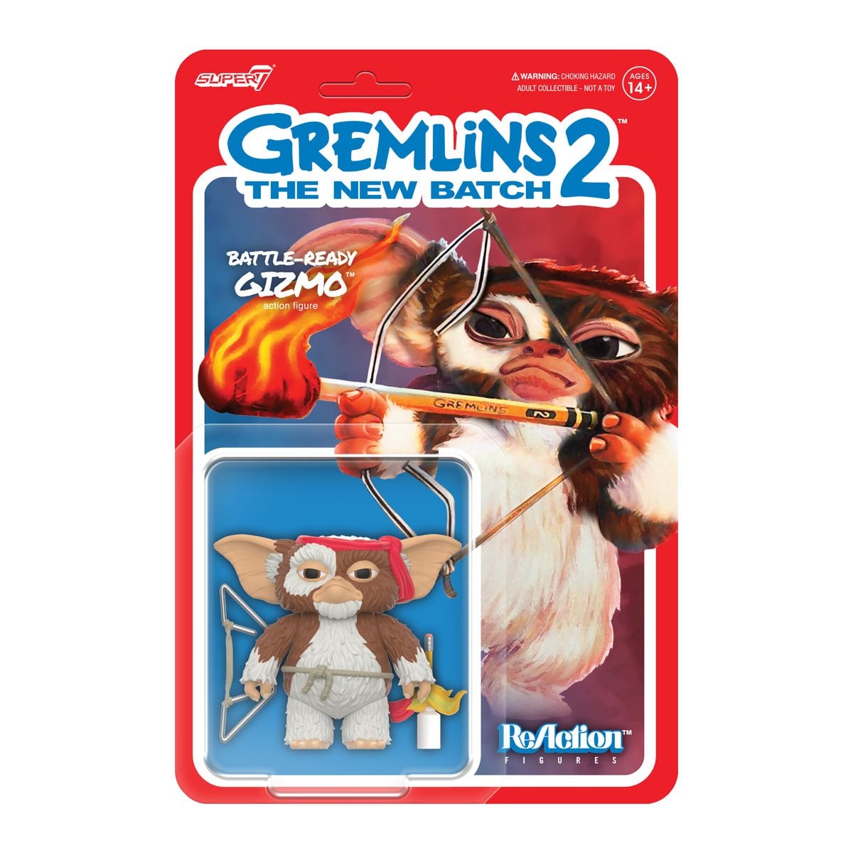 Gremlins 2 Gizmo (Battle Ready) 3 3/4-Inch ReAction Figure
