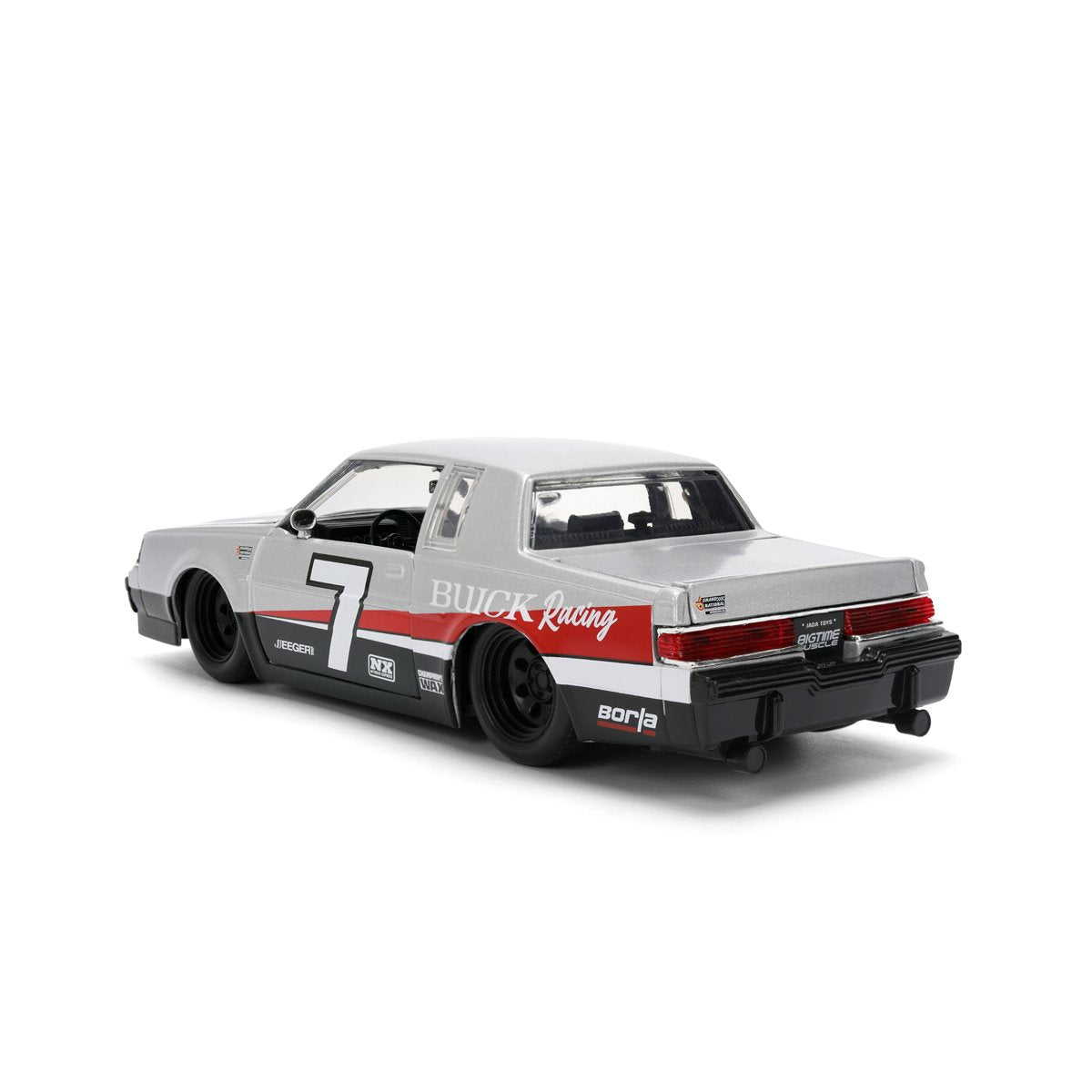 Bigtime Muscle 1987 Silver Buick Grand National 1:24 Scale Die-Cast Metal Vehicle