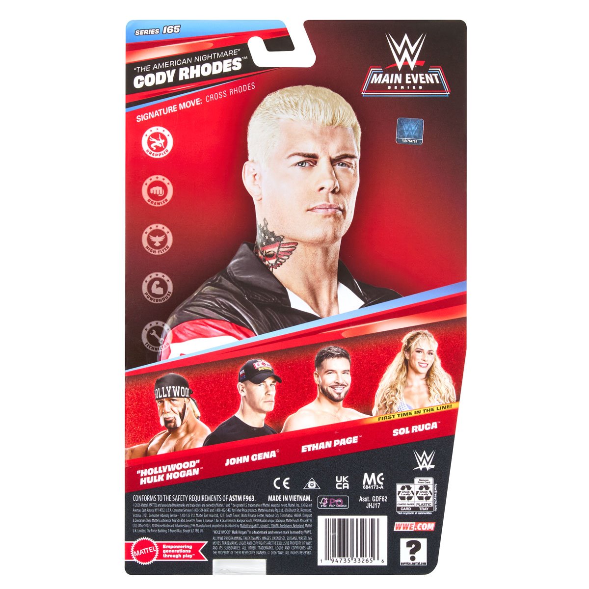 WWE Main Event Series Figure Series 165 Action Figure Case of 8