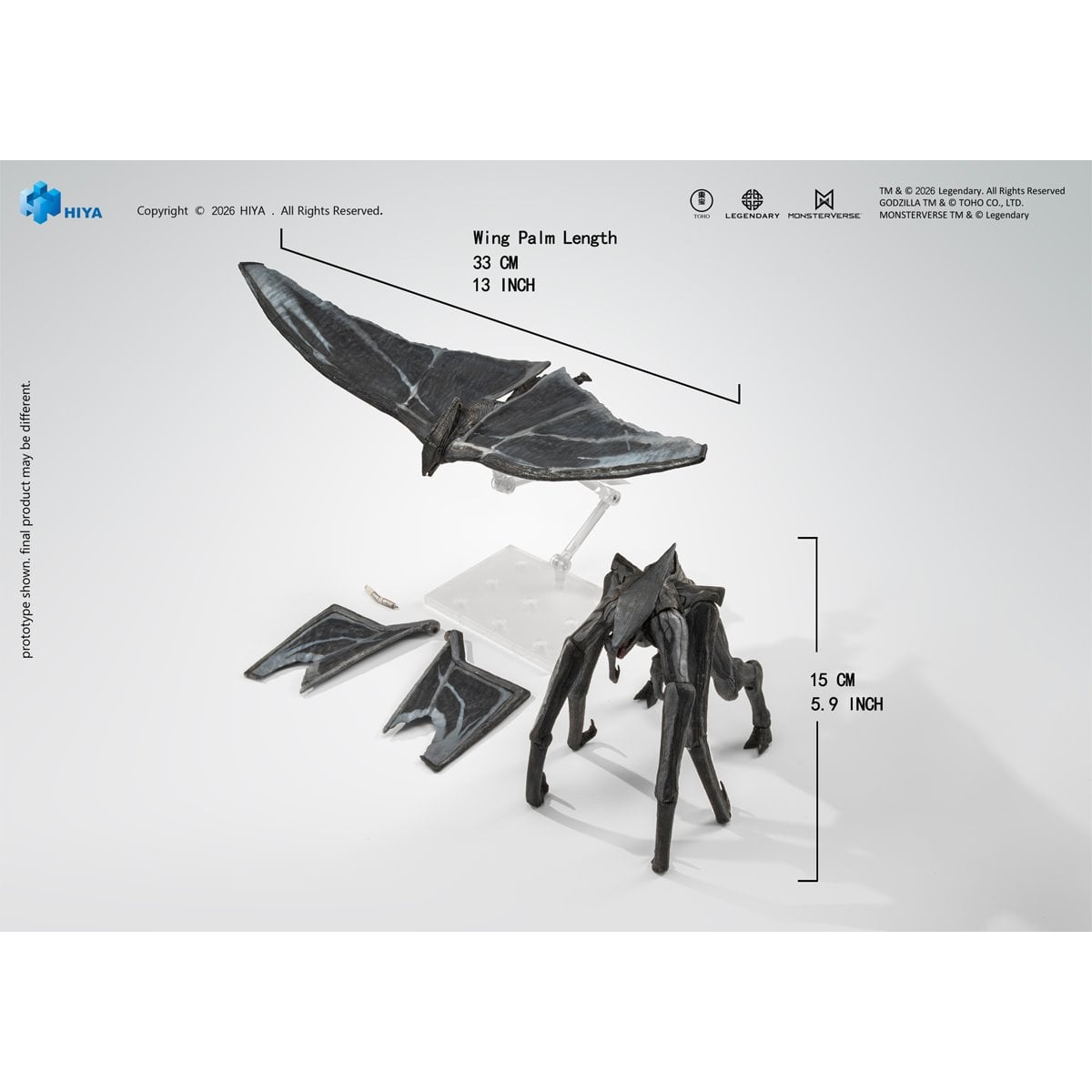 Godzilla 2014 Muto Male and Female Exquisite Basic Series None Scale 6-Inch Action Figure Set