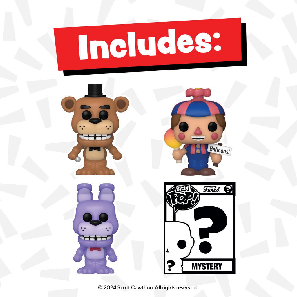 Five Nights at Freddy's Freddy Funko Bitty Pop! Mini-Figure 4-Pack