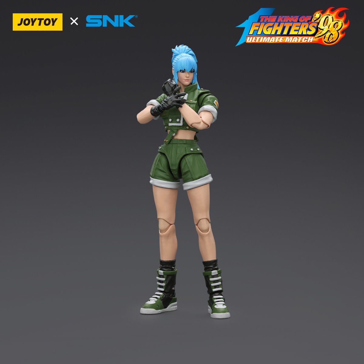 Joy Toy King of Fighters '98 Ultimate Match Ikari Warriors Team Leona Heidern 1:18 Scale Action Figure