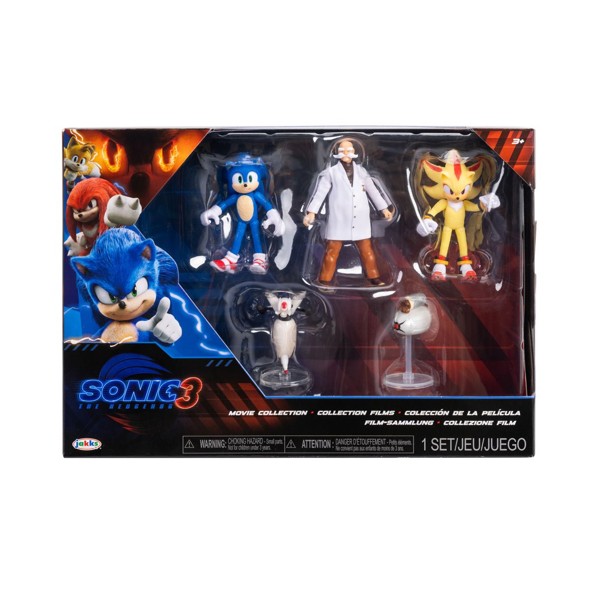 Sonic 3 Movie 2 1/2-Inch Wave 3 Mini-Figure Multi-Pack