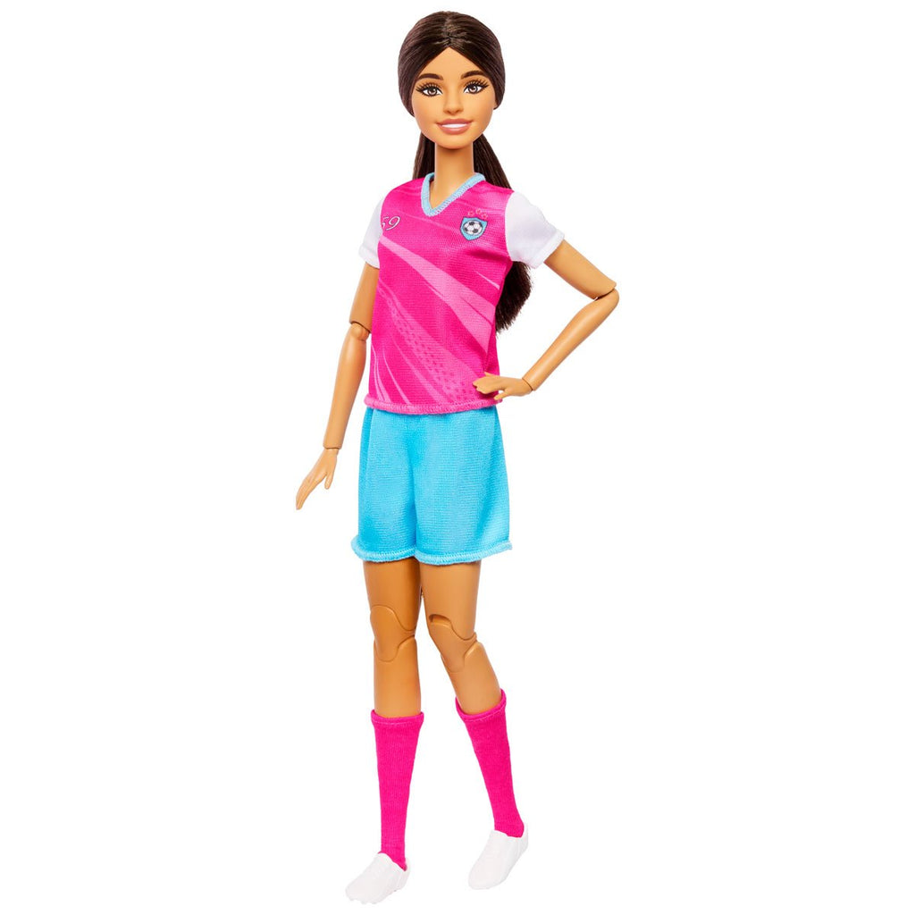 Barbie Team Barbie Roll & Reveal Soccer Player Doll and Accessories