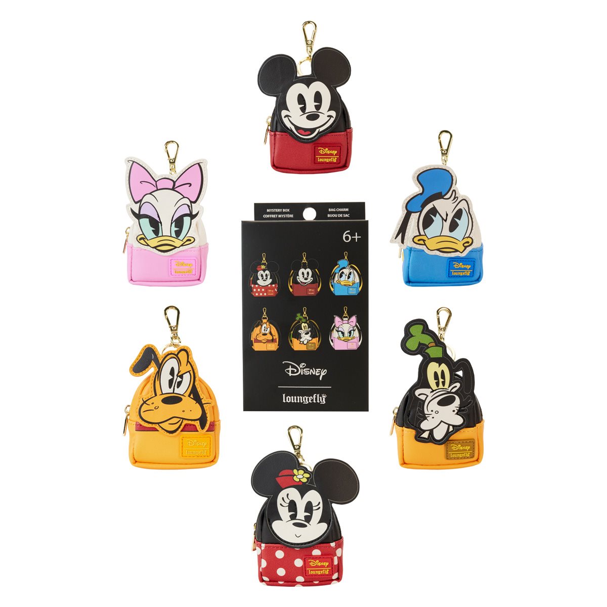 Mickey and Friends Mini-Backpack Mystery Key Chain Case of 15