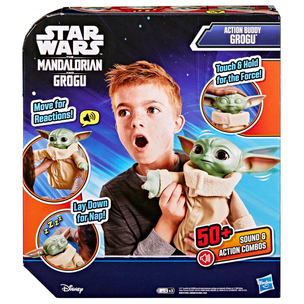 Star Wars The Mandalorian & Grogu Action Buddy Grogu Interactive 10-Inch Action Figure