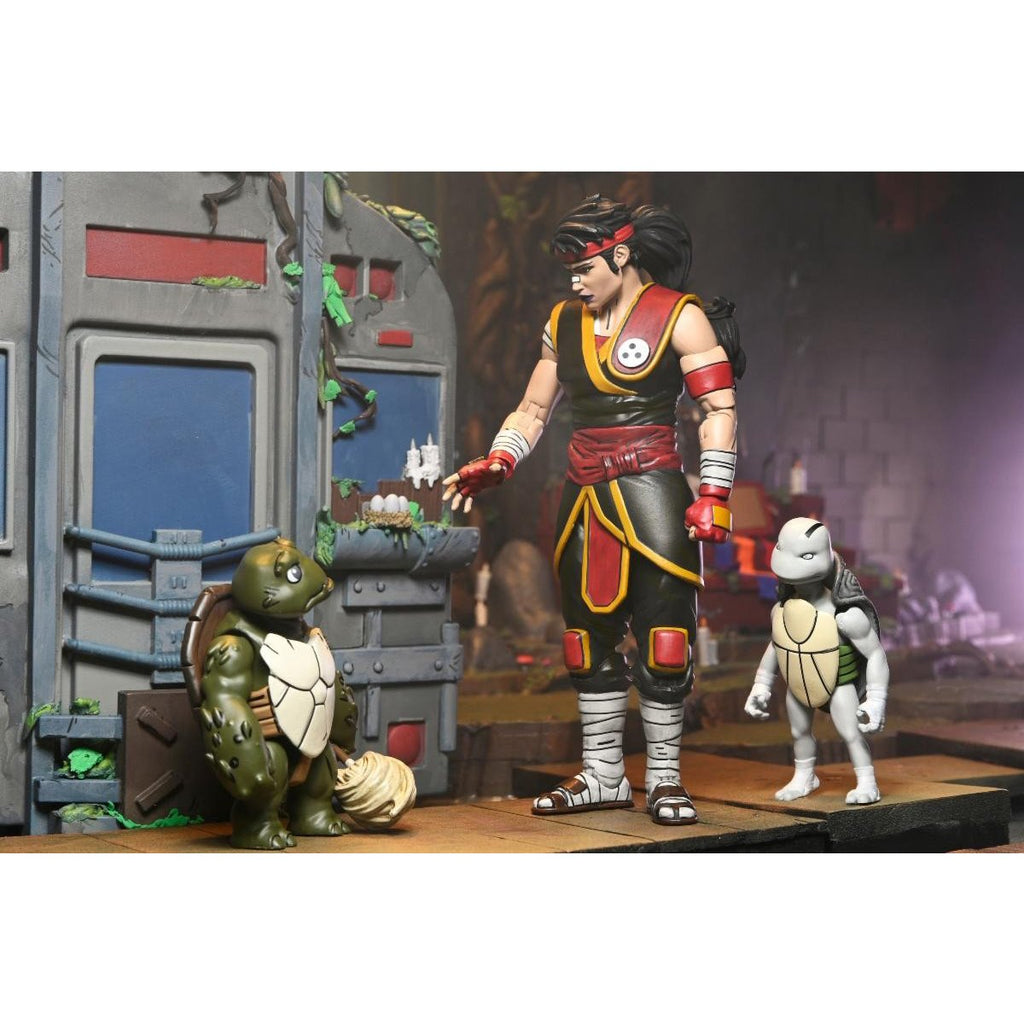 Teenage Mutant Ninja Turtles The Last Ronin The Lost Years Casey Marie with Baby Odyn and Uno 7-Inch Scale Action Figure