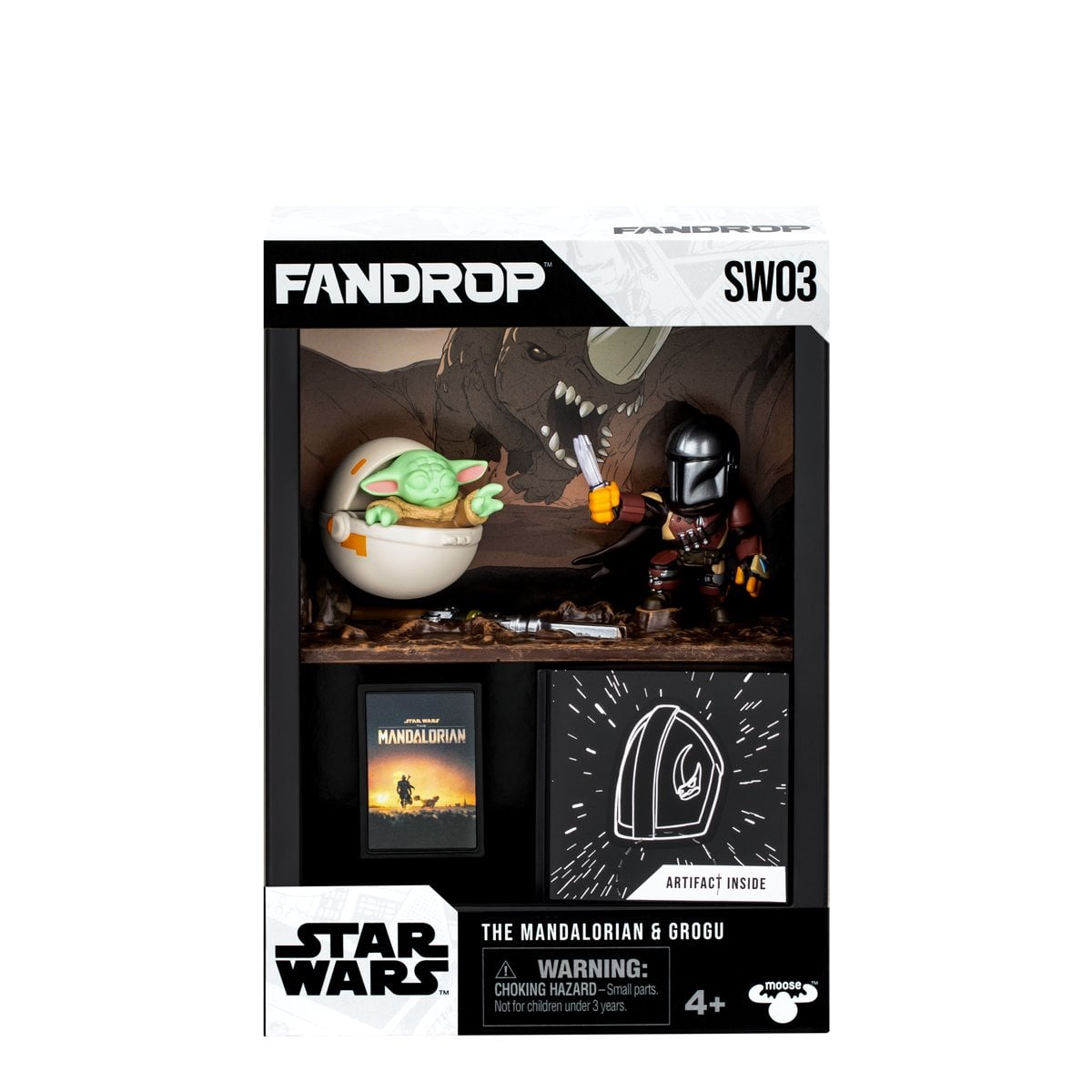 Star Wars Mandalorian and Grogu Fandrop Figure Diorama