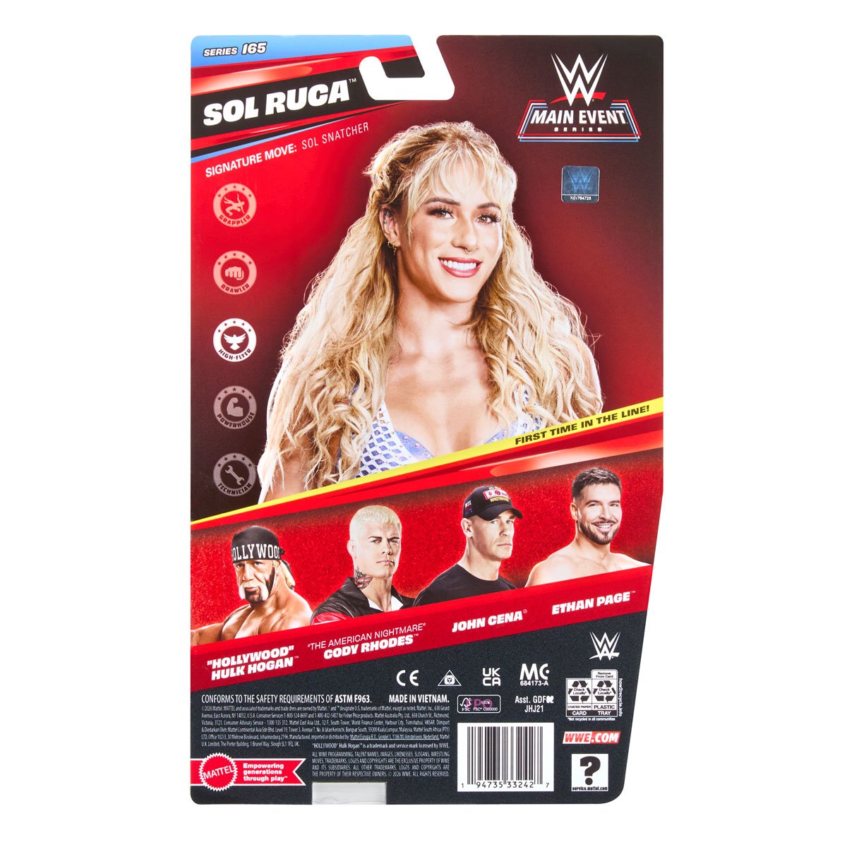 WWE Main Event Series Figure Series 165 Action Figure Case of 8