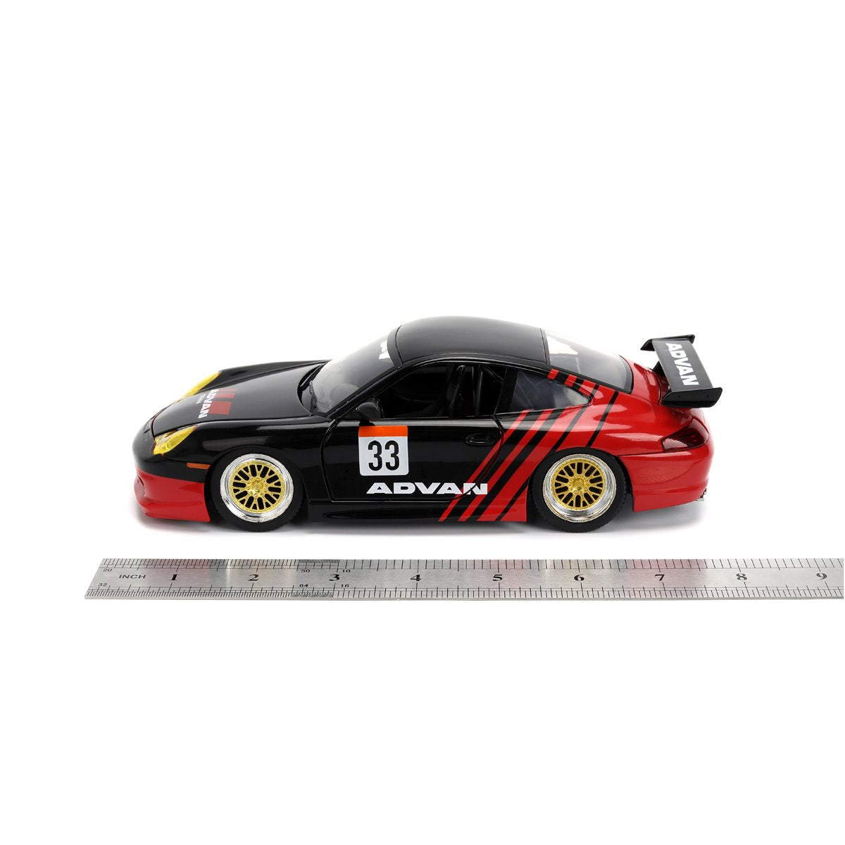 Hyper-Spec Porsche 911 GT3 RS 996 1:24 Scale Die-Cast Metal Vehicle