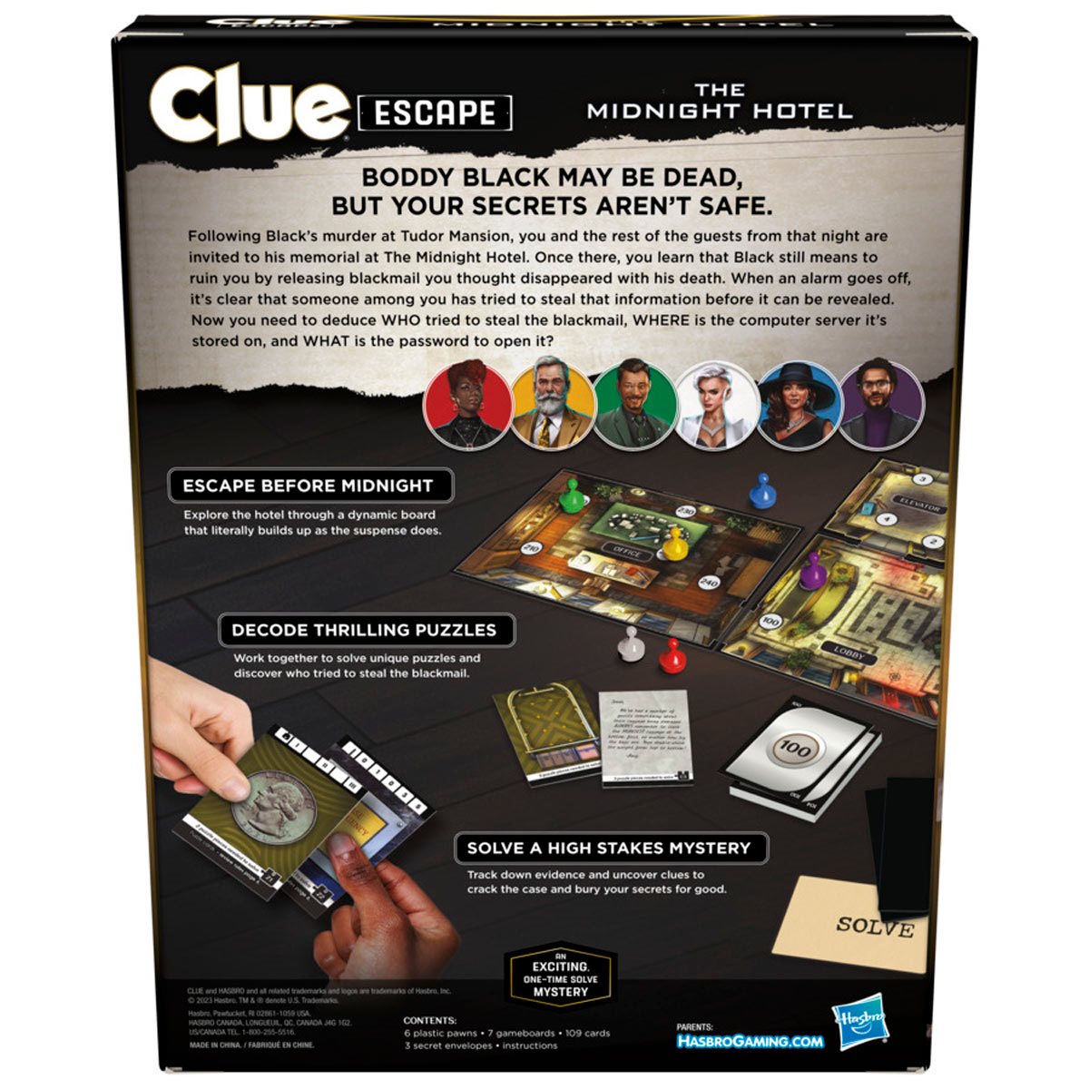 Clue Escape the Midnight Hotel  Game