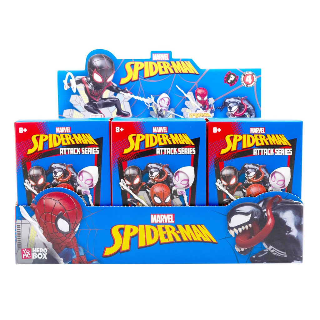 Spider-Man HeroBox Attack Series Blind-Box Mini-Figure Case of 6