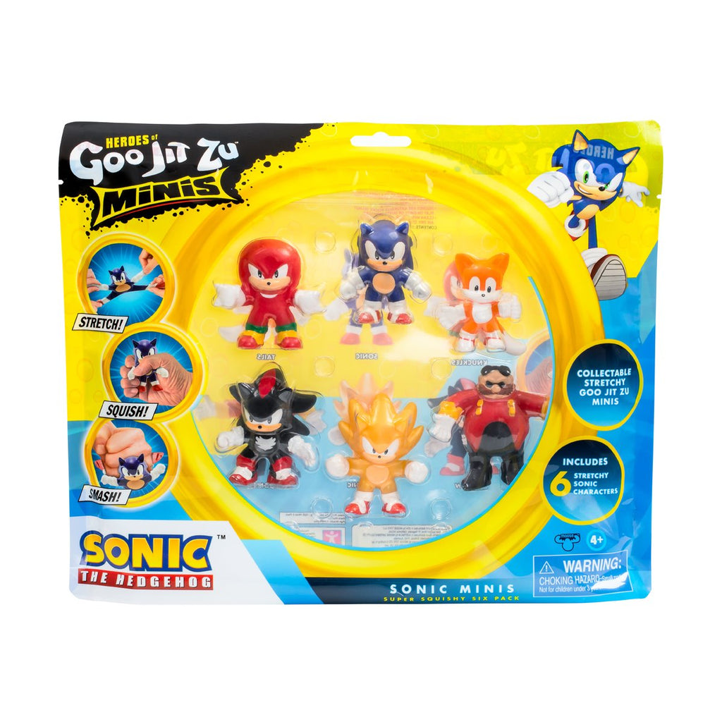Sonic Heroes Of Goo Jit Zu Series 3 Mini-Figure 6-Pack