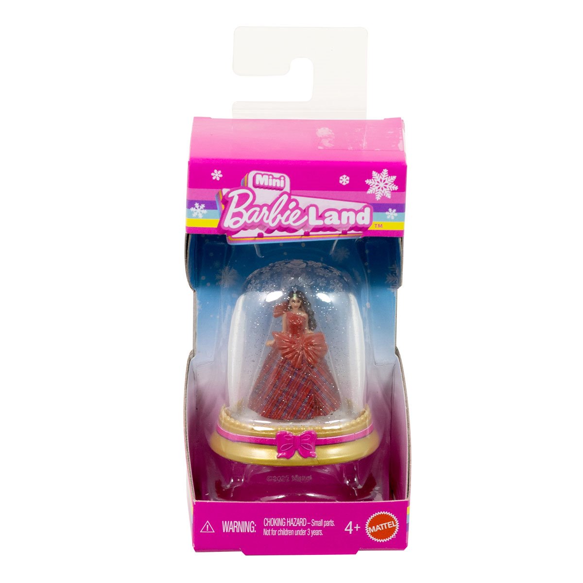Mini BarbieLand Holiday Doll and Snow Globe Playset Case of 6