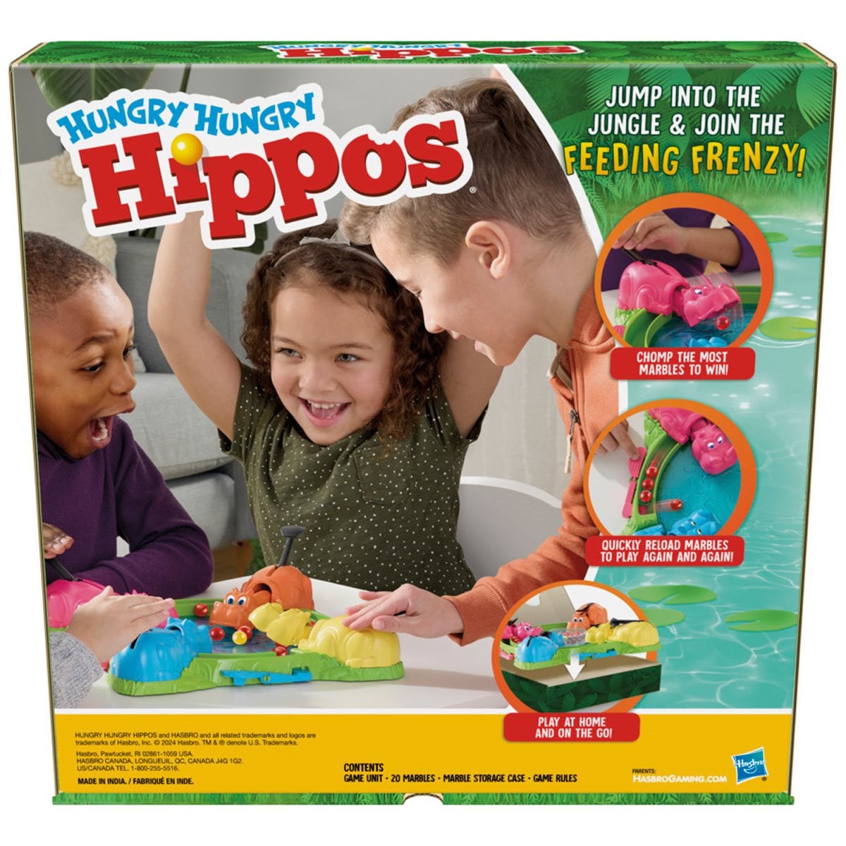 Hungry Hungry Hippos Game for Preschoolers