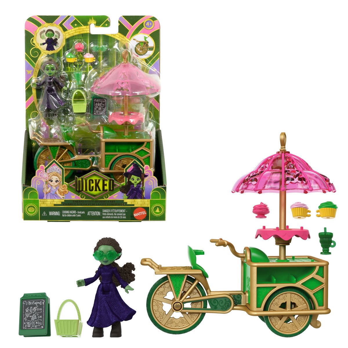 Wicked Emerald City Dessert Cart Playset with Doll