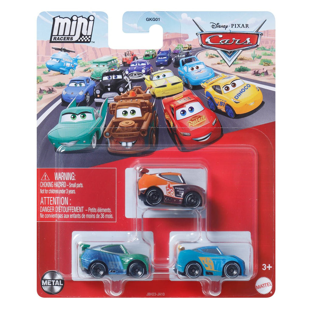 Cars Mini Racers 3-Pack 2025 Mix 2 Case of 6