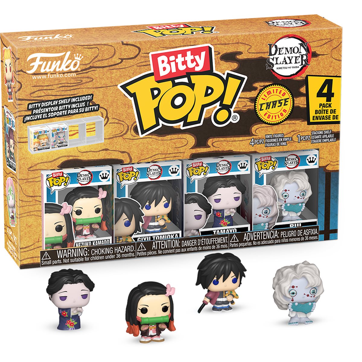 Demon Slayer Nezuko Kamado Funko Bitty Pop! Mini-Figure 4-Pack - Specialty