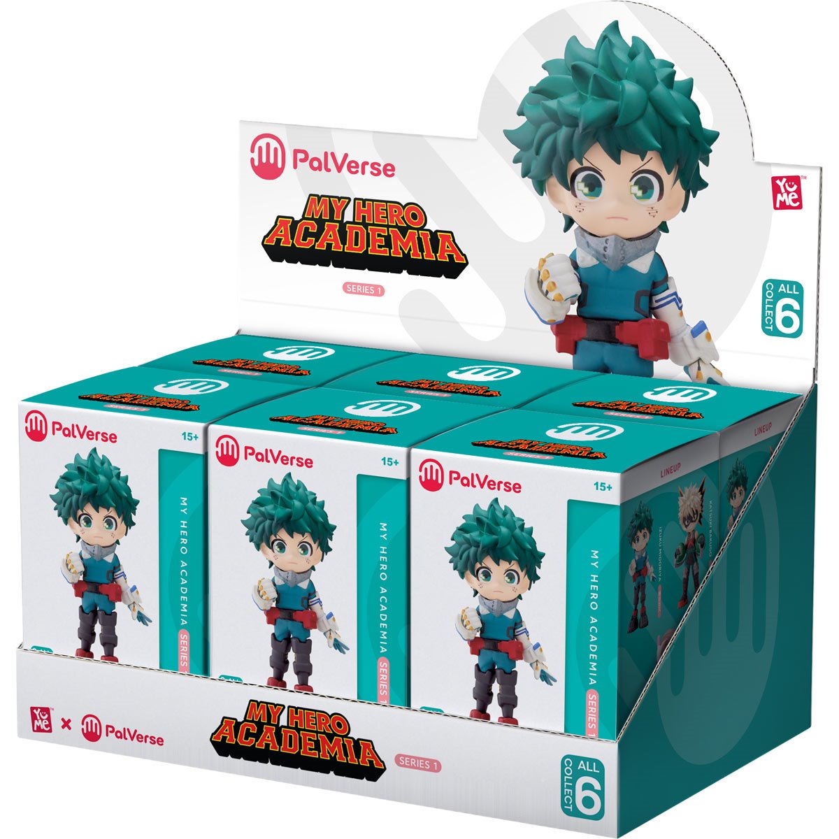 My Hero Academia PalVerse Anime Blind-Box Series 1 Mini-Figure Case of 6