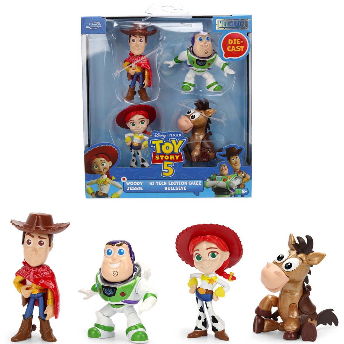 Toy Story 5 MetalFigs 2 1/2-Inch Die-Cast Metal Mini-Figure 4-Pack