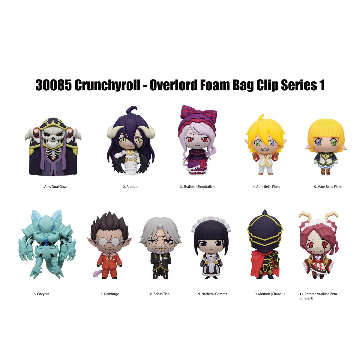 Overlord 3D Foam Bag Clip Display Case of 24