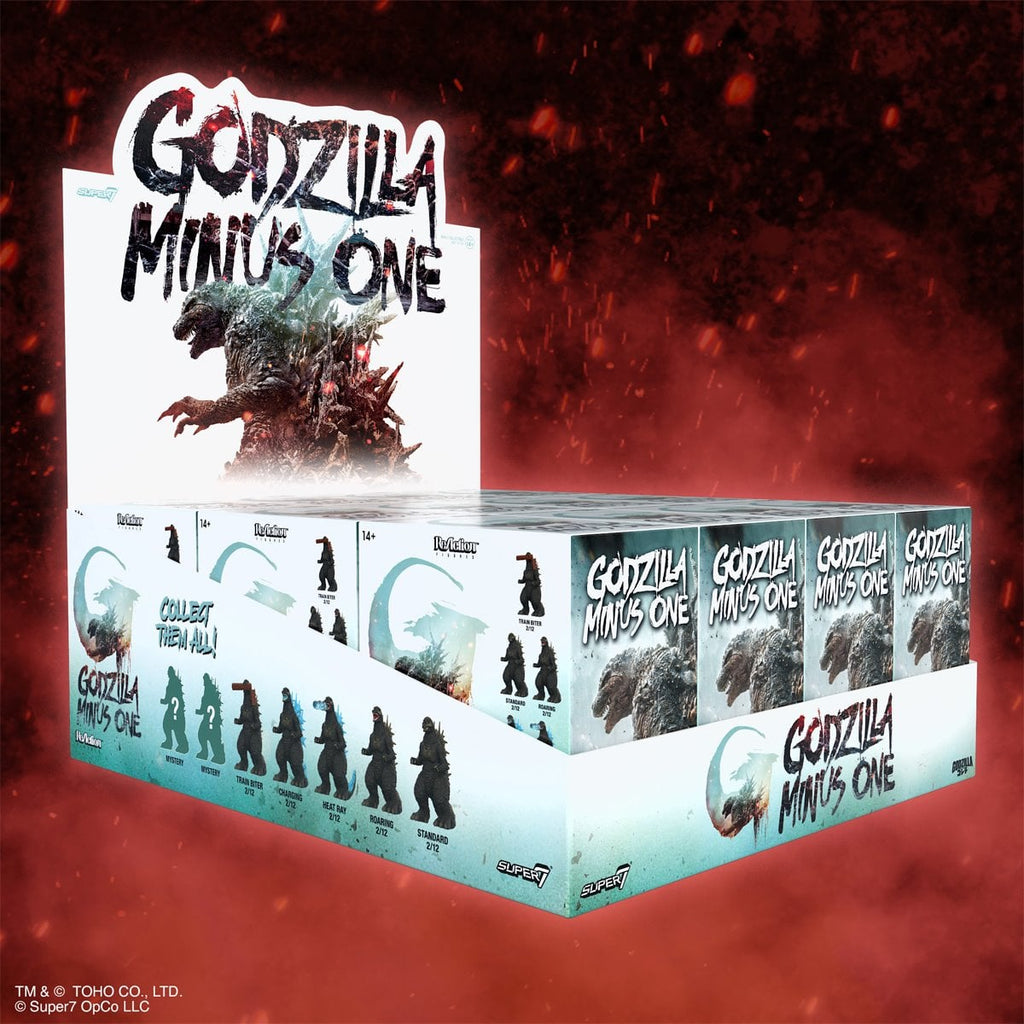 Godzilla Minus One Blind Box Wave 8 3 3/4-Inch ReAction Figure Case of 12