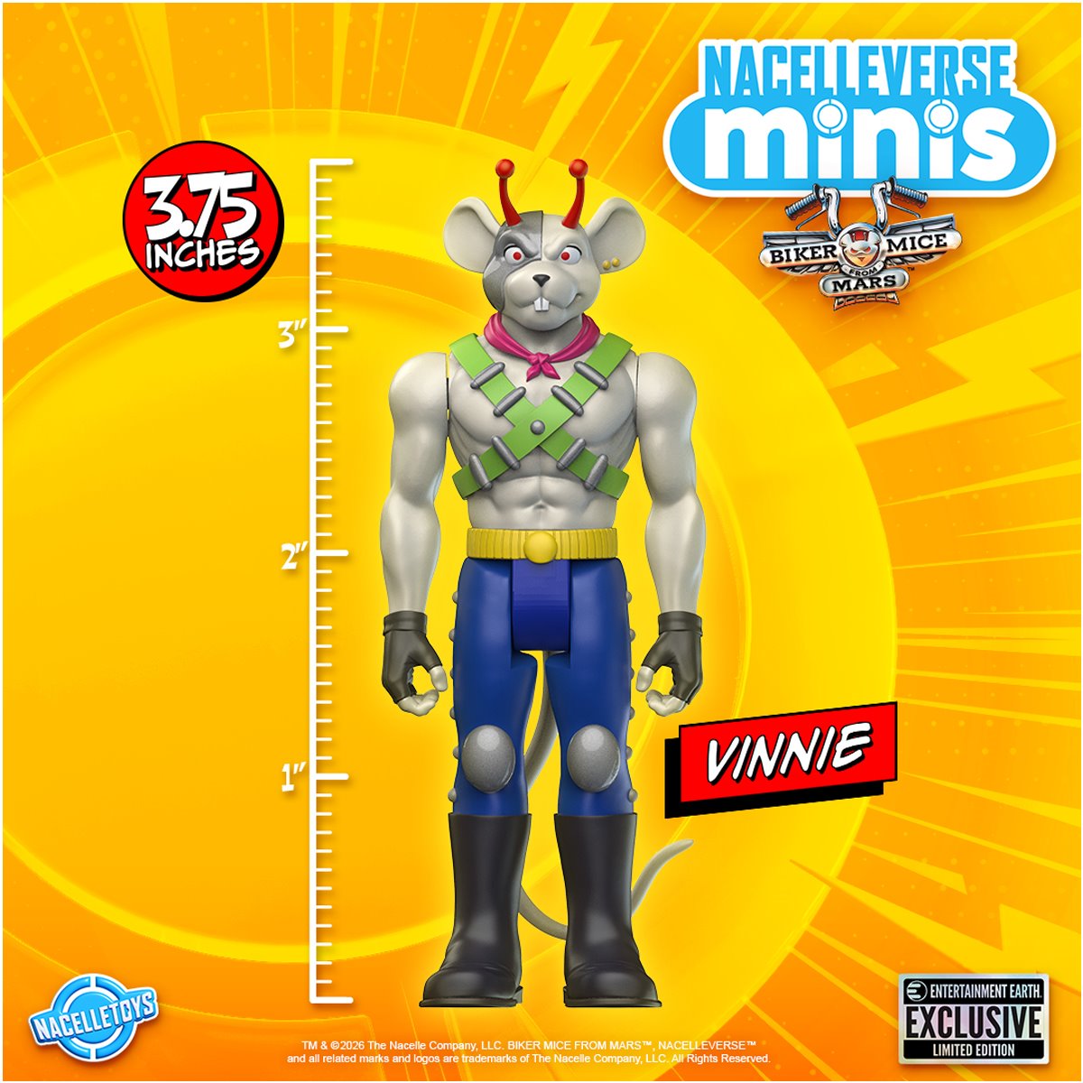 Biker Mice From Mars 3 3/4-Inch Action Figure 3-Pack - Entertainment Earth Exclusive