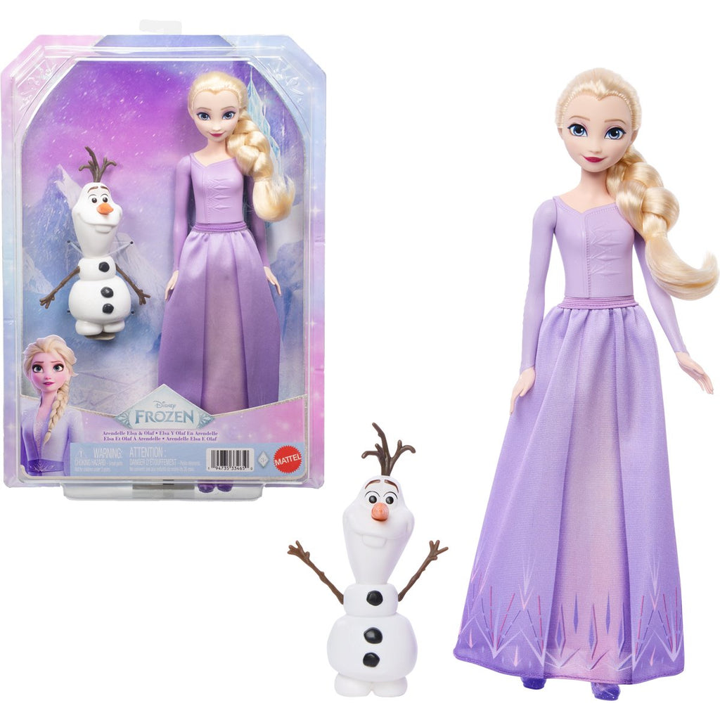 Disney Frozen Arendelle Elsa and Olaf Doll and Figure