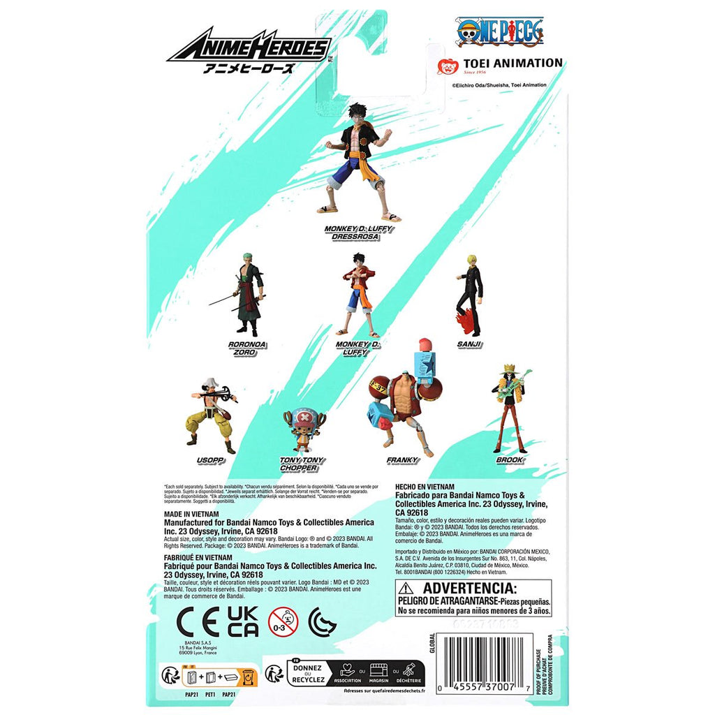 One Piece Anime Heroes Action Figure Wave 2 Case of 6