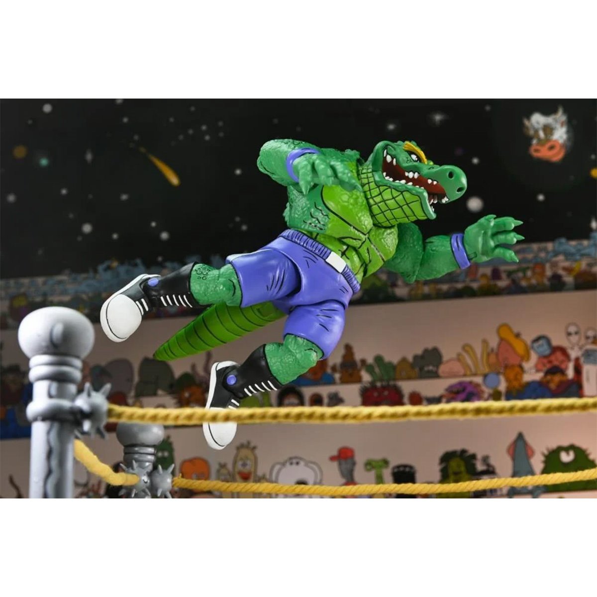 Teenage Mutant Ninja Turtles Archie Comics Stump Wrestling Leatherhead 7-Inch Scale Action Figure