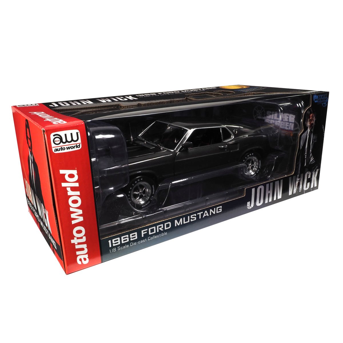John Wick 1969 Ford Mustang 1:18 Scale Die-Cast Metal Vehicle