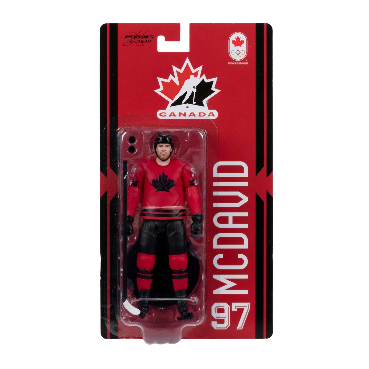 McFarlanes SportsPicks Hockey Canada Connor McDavid Olympics 2026 6-Inch Scale Articulated Action Figure
