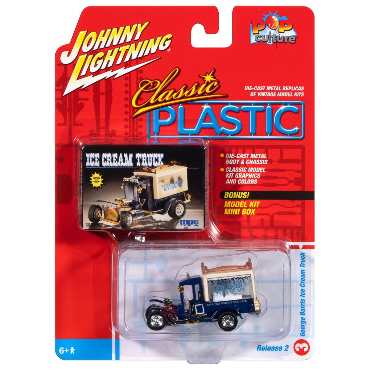 Johnny Lightning Pop Culture 2024 R2 1:64 Scale Die-Cast Metal Vehicle Case of 6